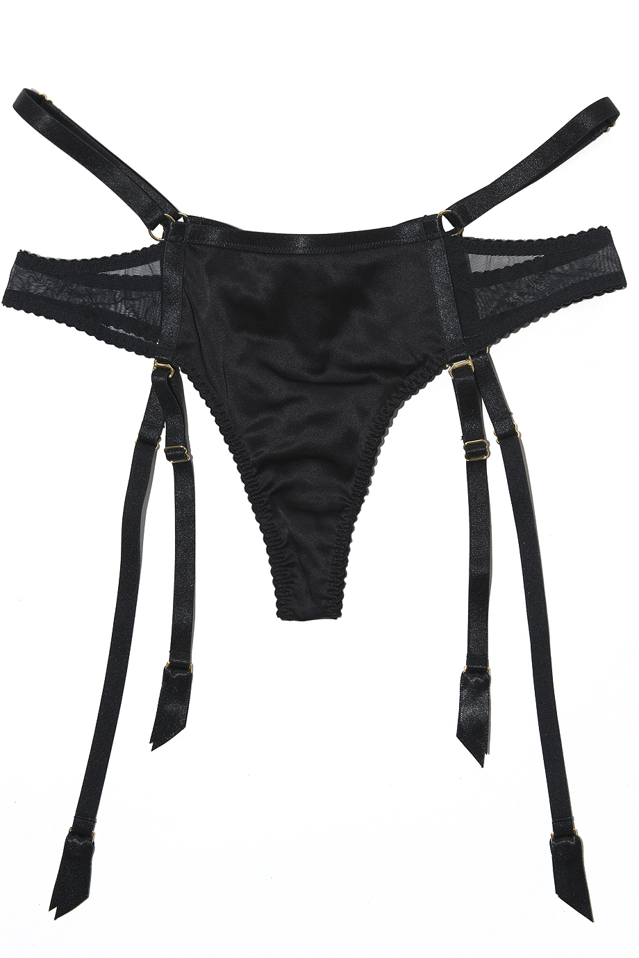 BORDELLE, BONDAGE BELLE SUSPENDER THONG, SUSPENDER THONG