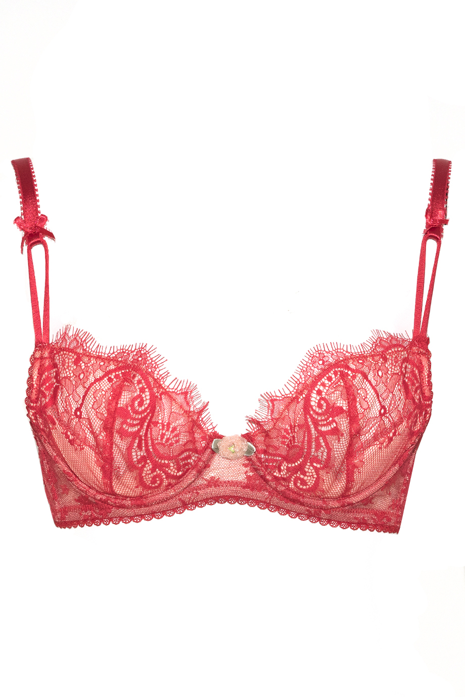 Reggiseno Rosso Pizzo 2024